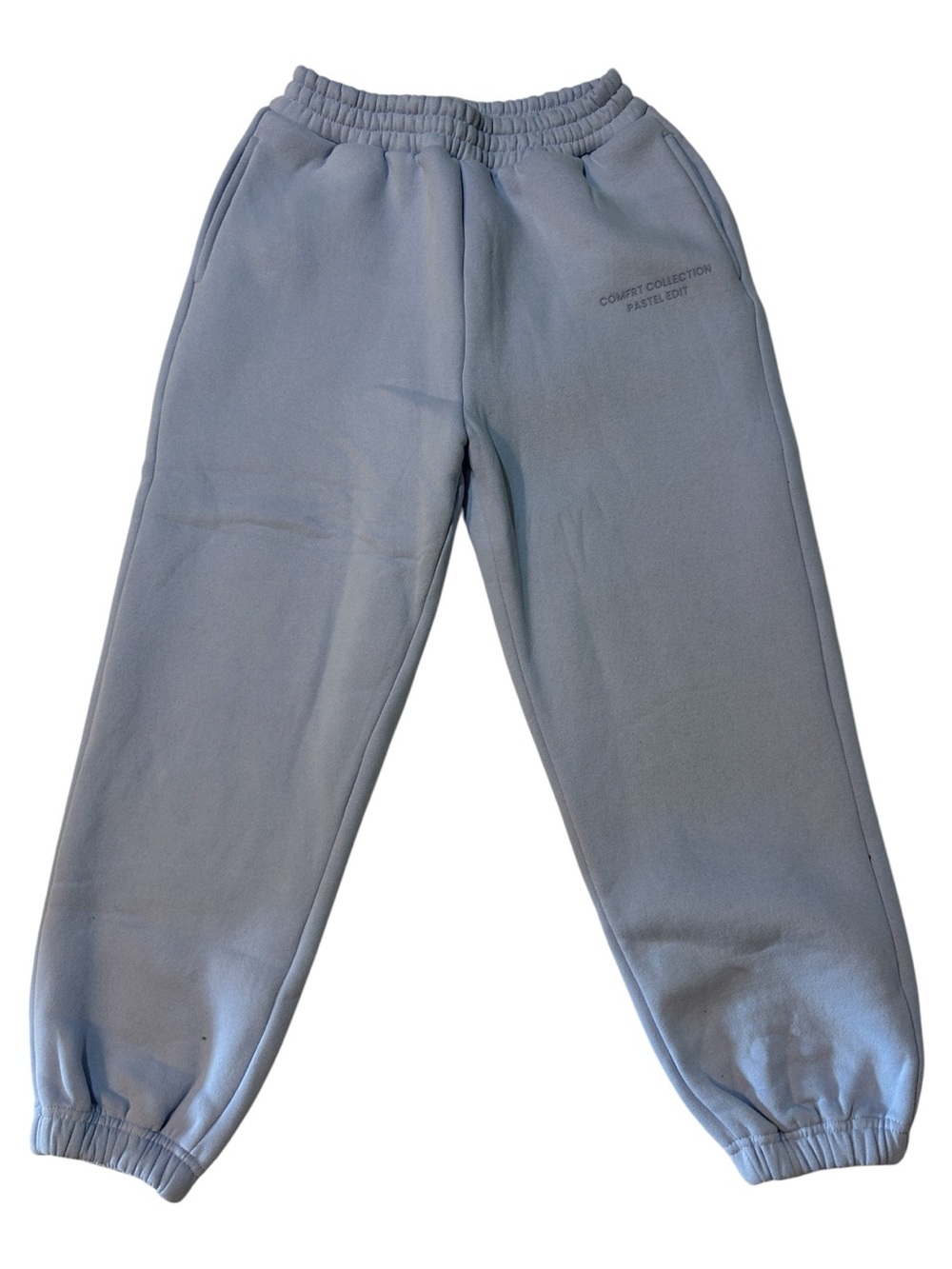 Comfrt Collection Pastel Edition Jogger Sweatpants Blue Fleece Size Medium